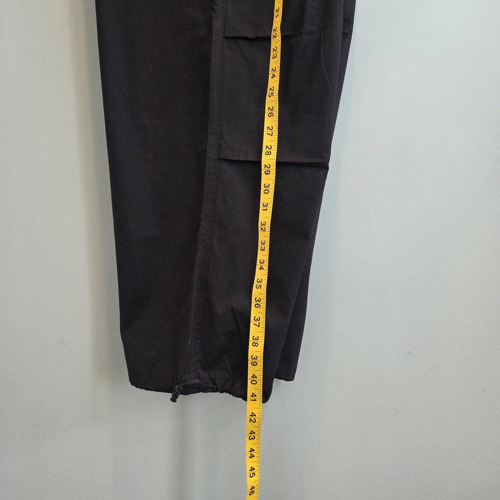 Forever 21 Black Jogger Pants Drawstring Cropped Medium New With Tags - Picture 8 of 15